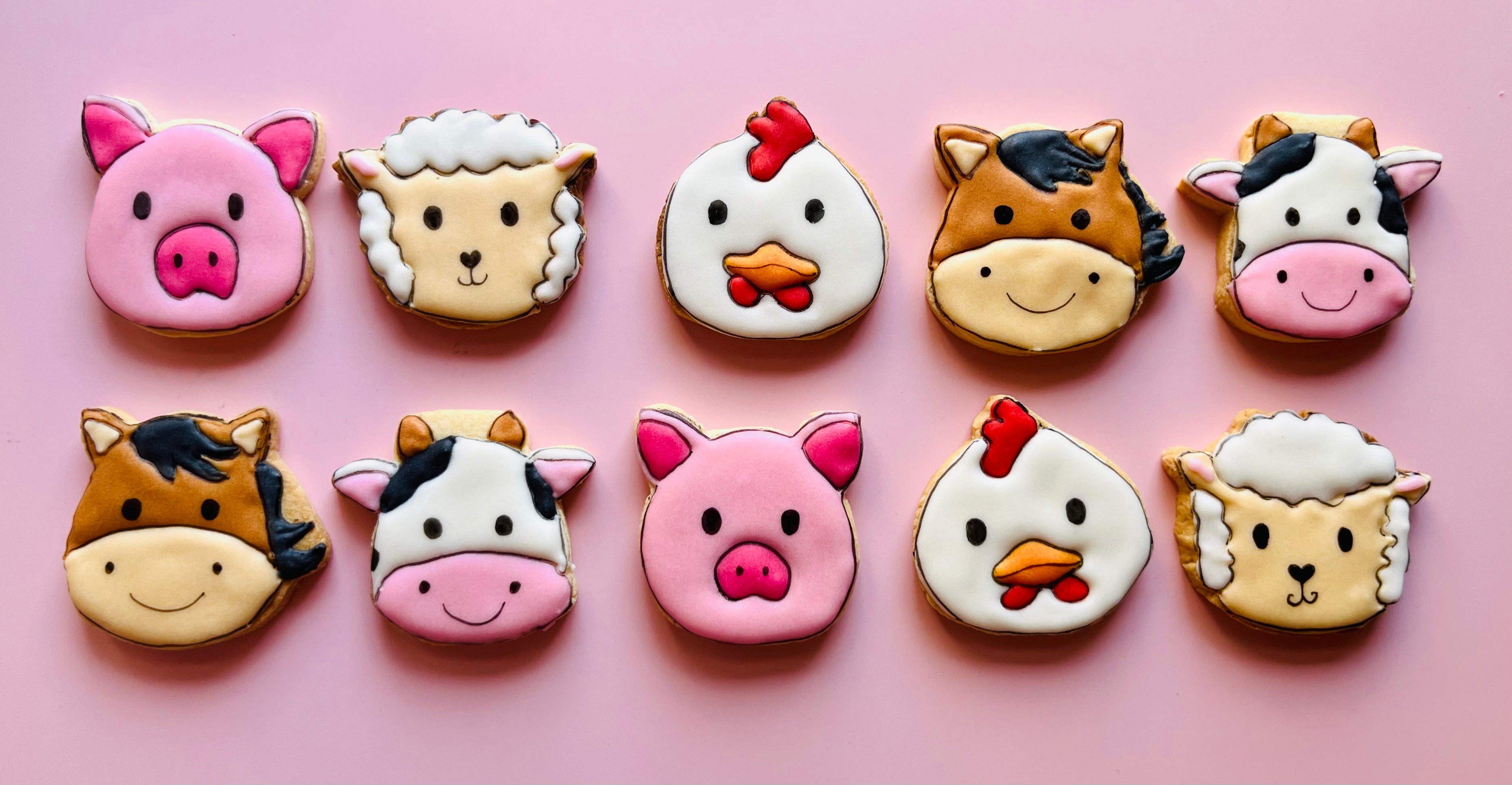 Box biscotti decorati – Animali della fattoria