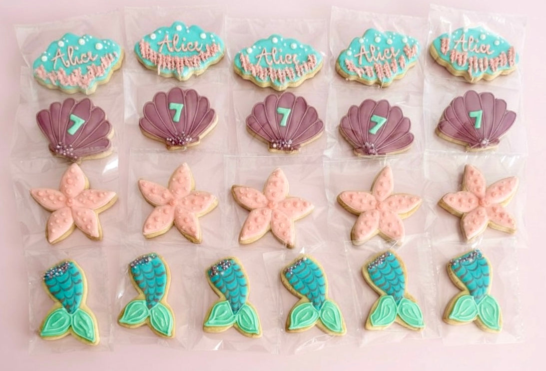 🧜‍♀️Biscotti decorati – Sirene & fondale marino 🌊