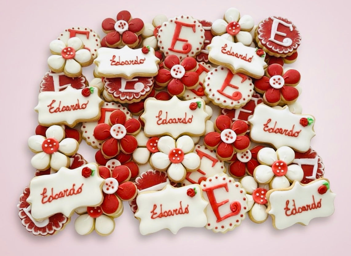 ✨ Biscotti decorati – Cresima rosso e bianco ✨